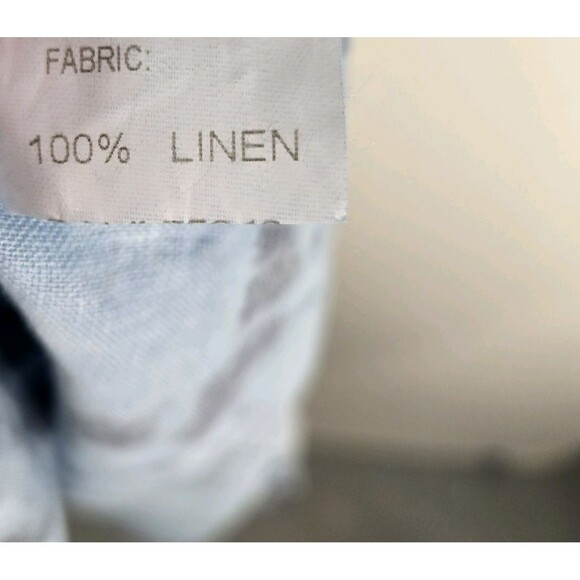 Bellambra Women's Size Small Linen Dress Tie Strap Blue - Picture 5 of 6